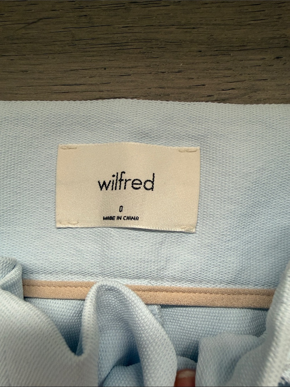 Wilfred Pale Blue High-Waist Paperbag Shorts with Self Tie - Picture 2 of 6